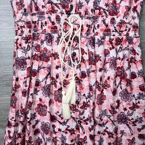 ShoSho Long / Maxi Dress - Floral Pattern (Pink / Purple) - Size Small - Picture 7 of 12
